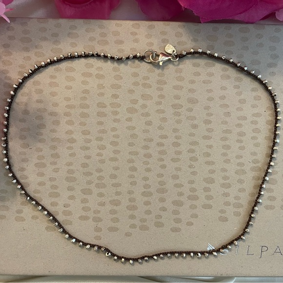 Silpada Silk Cord with Sterling Silver Beads Necklace N2107 RARE - Picture 4 of 13
